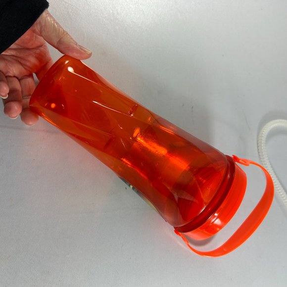 Six Flags 2022 Orange Plastic Cup Collectible Souvenir With Straw Coca Cola - Picture 3 of 6